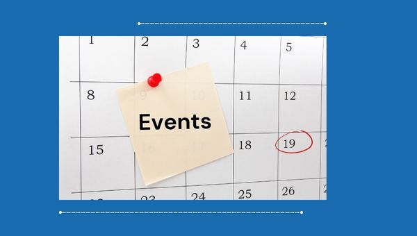 image of an events calendar