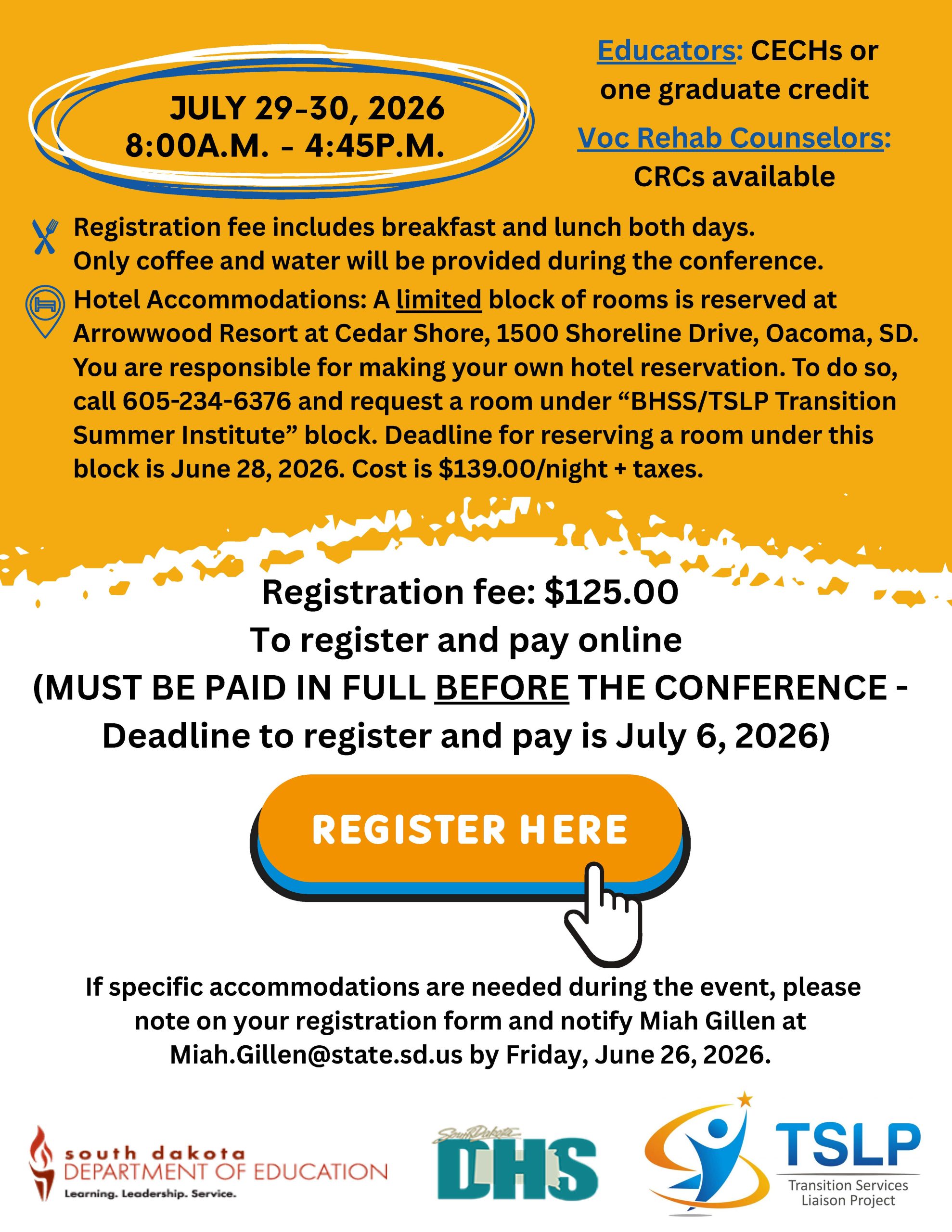 SI 26 Registration Flyer